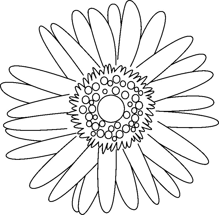 blume transparent stilisiert